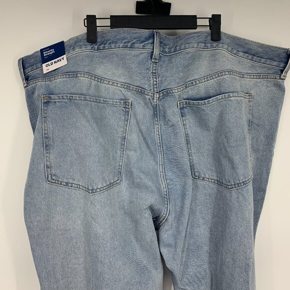 Old Navy Jeans Slouchy Straight Distressed High Rise Button Fly - Picture 7 of 9